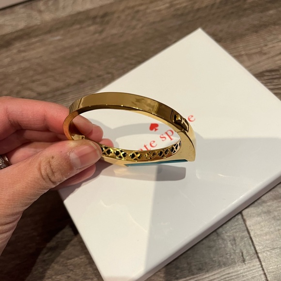 Kate Spade New York Turquoise Gold-Tone Building Blocks Bangle - Picture 4 of 4